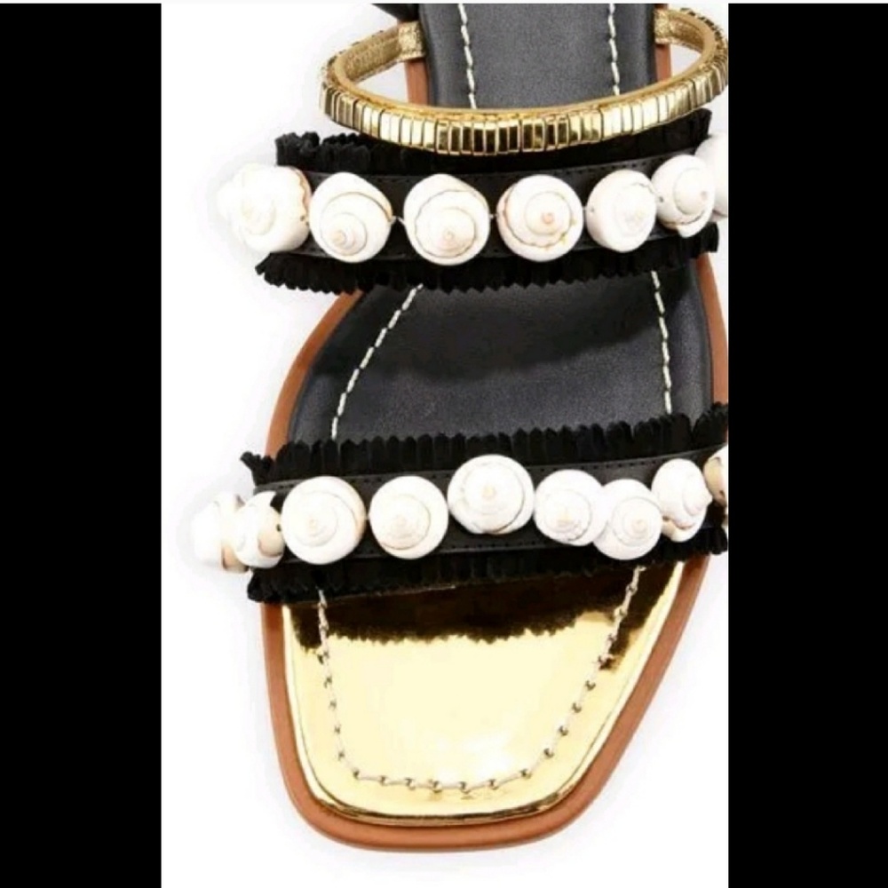 Tory Burch Sinclair Seashell Sandals - Picture 2 of 4